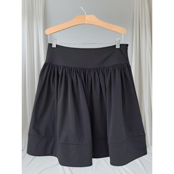 Diane Von Furstenberg DVF Fit Flare Barron Black Mini Synthetic Nylon Skirt 10 L - Picture 5 of 11